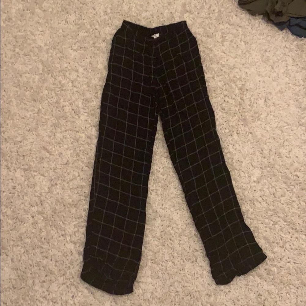 Ivy & Main Flare Windowpane Pants